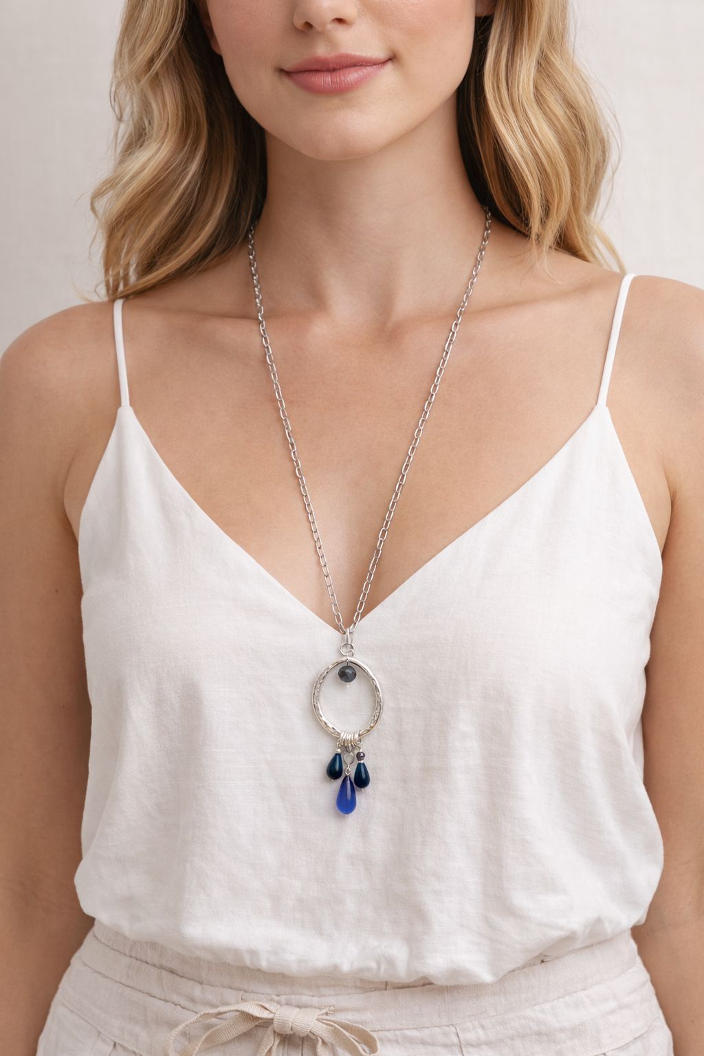Kette Blue Drop
