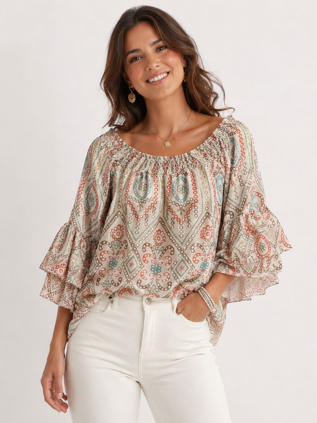Boho Bluse