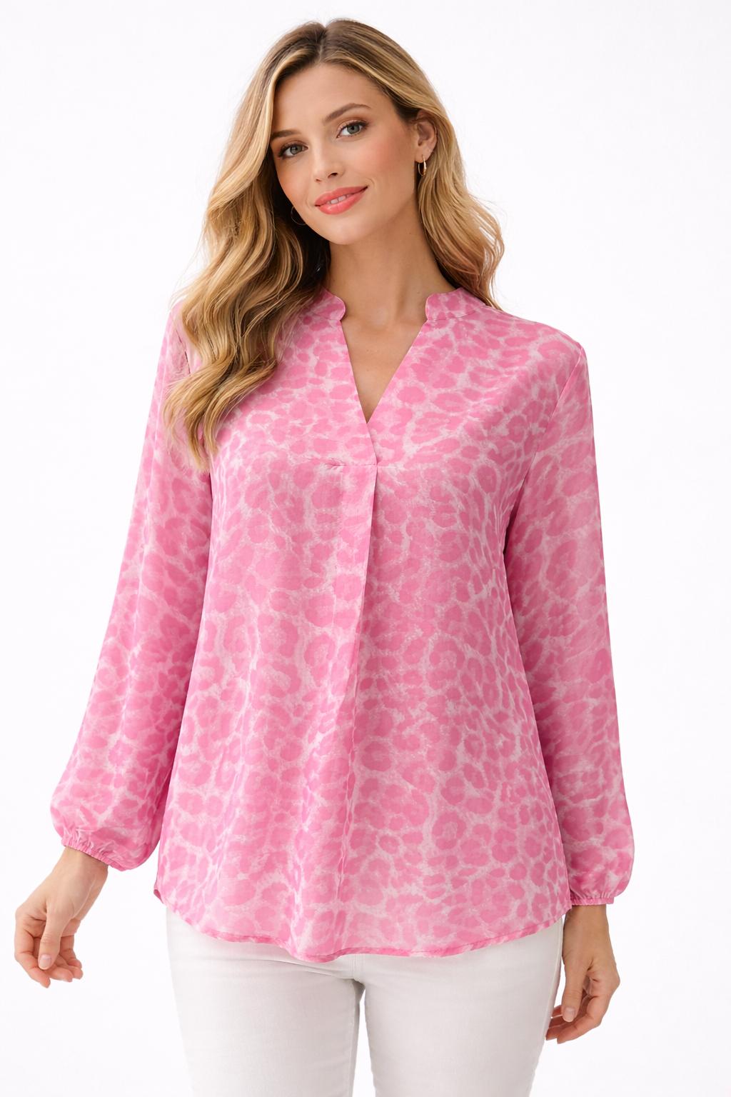 Bluse Pink Leo