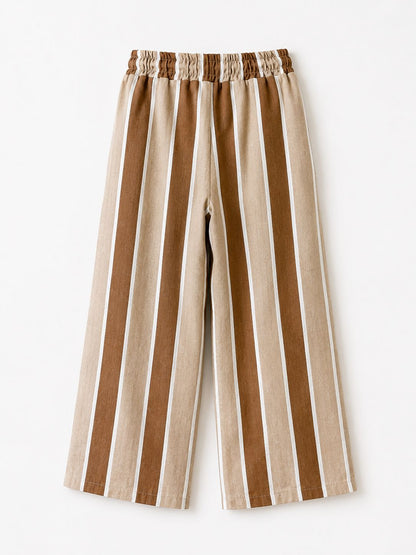 Gestreifte Baumwollhose