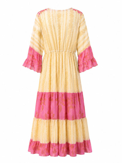 Kleid Boho Pink
