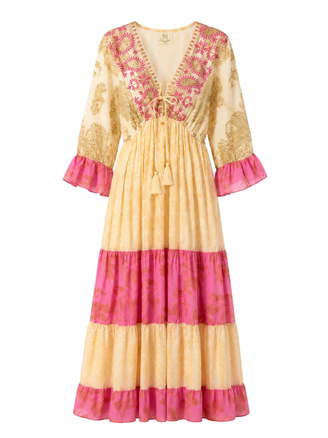Kleid Boho Pink