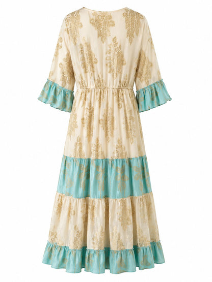 Kleid Boho Blau